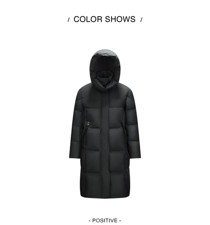 Semir Down Jacket Women Long Length Waterproof Oil-proof Stain-proof 2026 New Winter Detachable Hooded Winter Clothing Coats