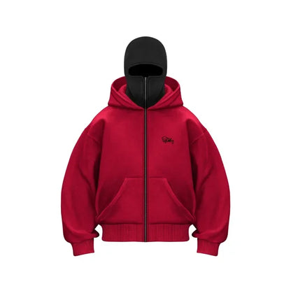 2025 New Hoodie Mens Loose Hooded Zipper Jacket Gothic Star Fashion Punk Y2k Hip Hop Harajuku Clothing Men Sweatshirts Oversized
