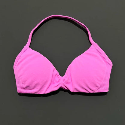Impact Sports Bra - High Support Strappy Halter Bra With Removable Pads