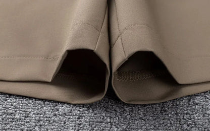 Khaki Casual Wide Leg Shorts Women Summer New Solid Loose Knee-Length Hot Pants Korean All-Match High Waist Suit Shorts Ladies