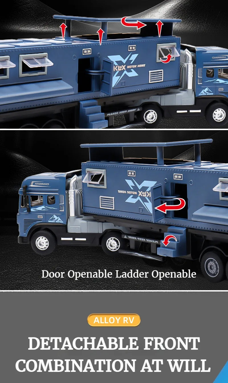 2025 Hot 39cm Car Model Toys for Children Kids Games Boys Motor Home Christmas Train Alloy Cars At Scale Girl Gifts with Light