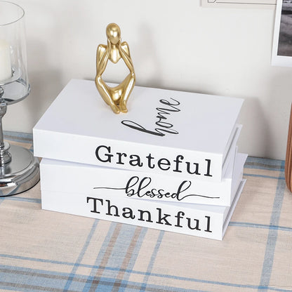 3Pcs Decorative Fake Books - Living Room Coffee Table Ornaments