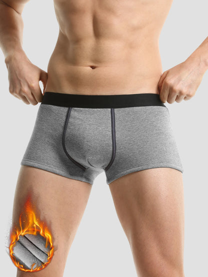 Warm underwear men plus fleece thickened men's boxers autumn and winter winter shorts head boys sports boxers