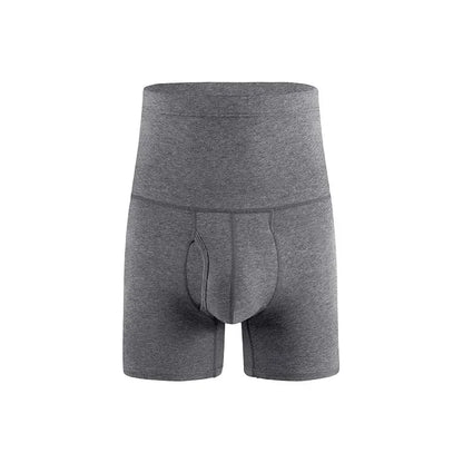 High Waist Cotton Boxers Men Abdominal 150KG Sports Bodyshape Panties Plus Size 9XL 8XL Underpants Warm Belly Protection Shorts