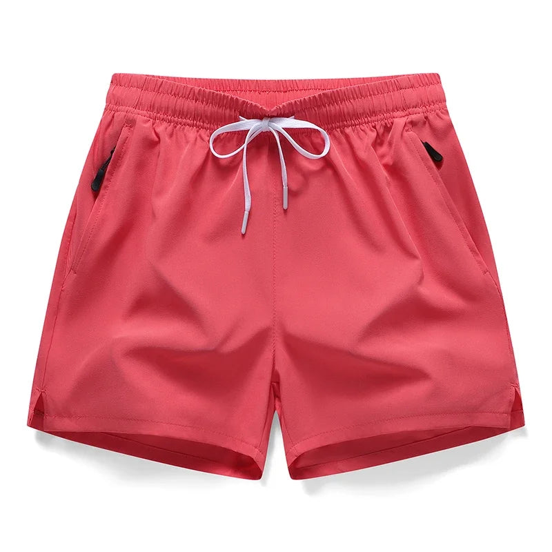 New Men's Sports Casual 3/4 Shorts With Ice Silk Lightweight Sweat-absorbing Outdoor Quick Drying Running Fitness Loose Pants