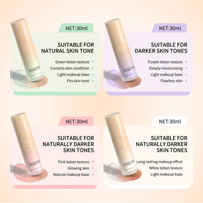 Color Changing Foundation 4 In 1 Moisturizer Longwearing Waterproof Concealer Even Skin Toning Sunscreen Spf 30 Whitening Makeup