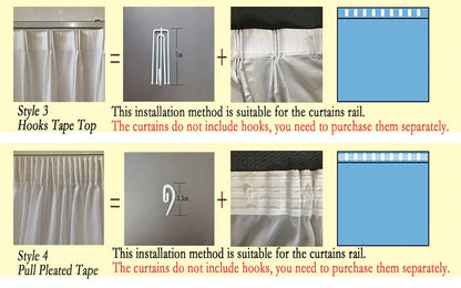 Linen Blackout Curtains – Modern Living Room Drapes | Full Shading, Luxury Bedroom