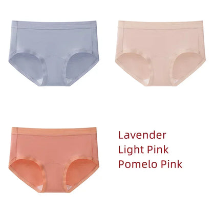 3Pcs Modal Women's Panties Lengthened Inner Crotch Female Briefs Underwear Underpants M-XXL 7A Level Antibacterial Sexy Soft Fit