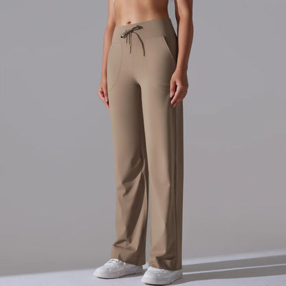 Yoga Straight Leg Sweatpant Straight Leg Women's Loose Tracksuit Pants Wide Leg Outdoor Gym Runing Casual Tracksuit Pants