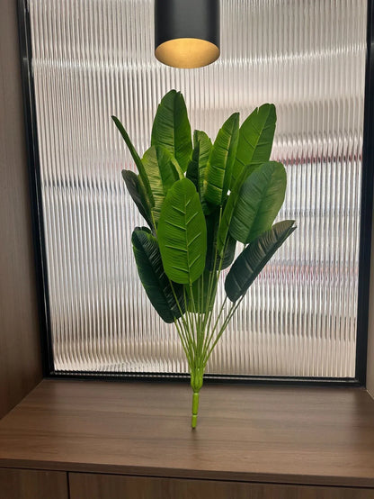 Large Tropical Palm Tree - 18 Leaves Artificial Banana Plant for Home Garden Decor - ZOOMNSTORE