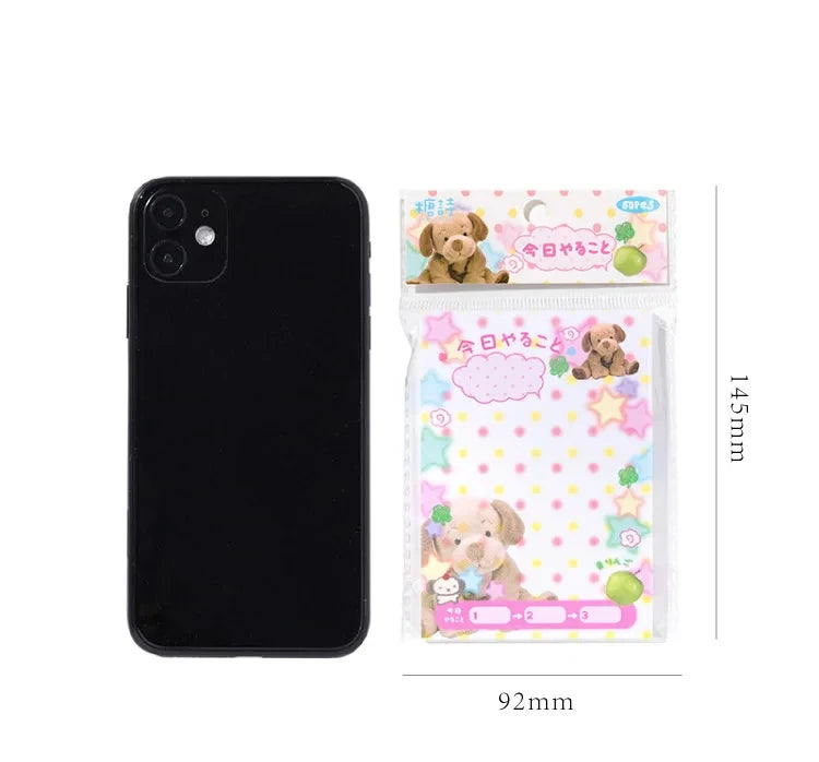 Cute Japanese Memo Pads - 50 Sheets Old-Fashioned Message Paper for DIY Journals