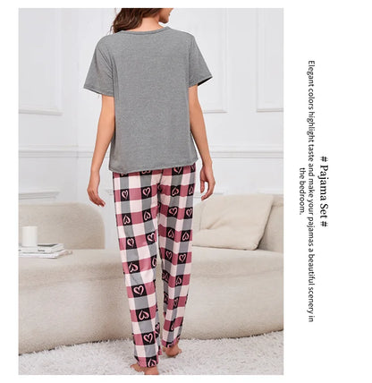 Women's Pajamas Home Suit Soft Comfort Nightwear Loungewear Autumer Crew Neck Tops and Shorts Pajama Pants 3 Piece Pyjama Femme