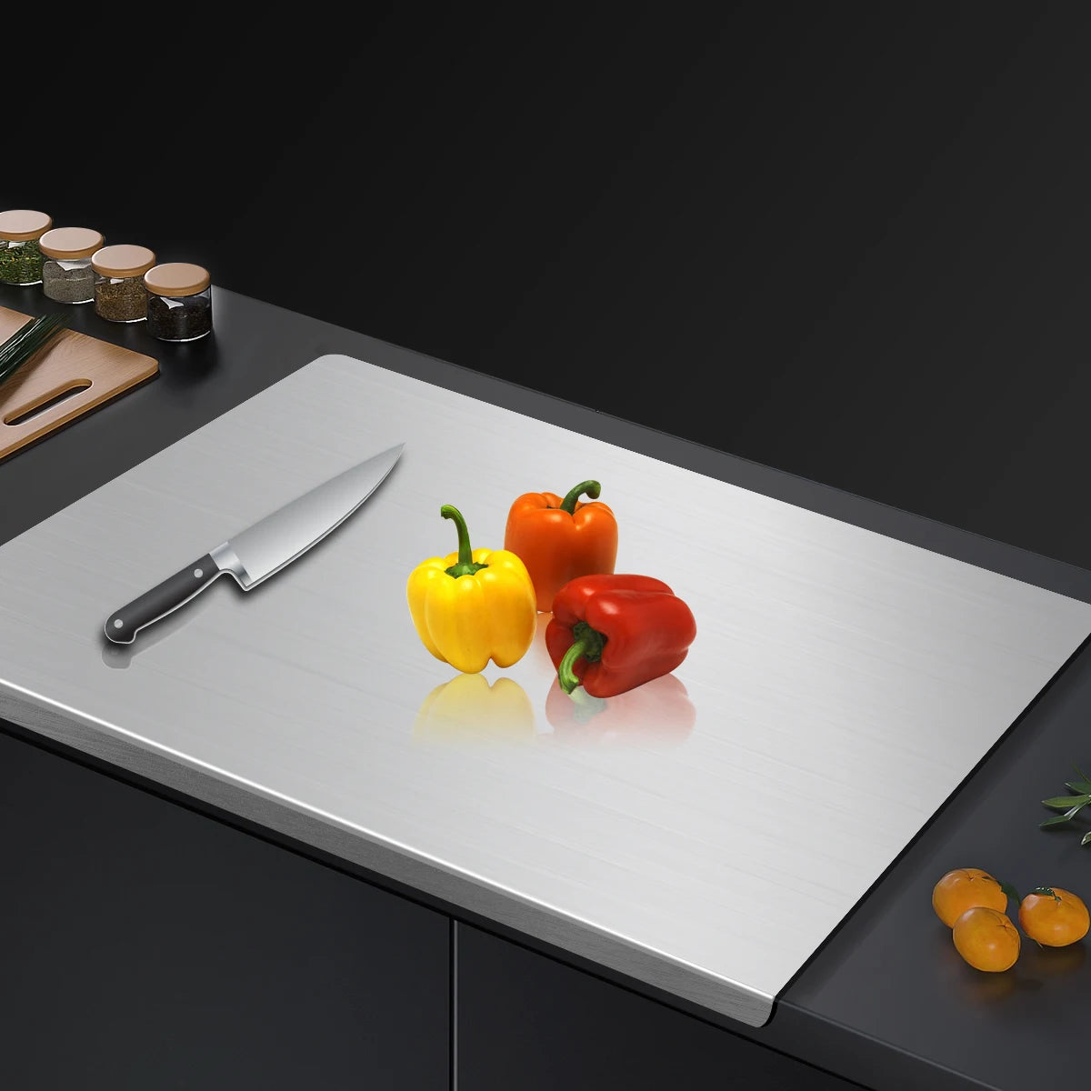 304 Stainless Steel Cutting Board – Hygienic Butcher Block Prep Board