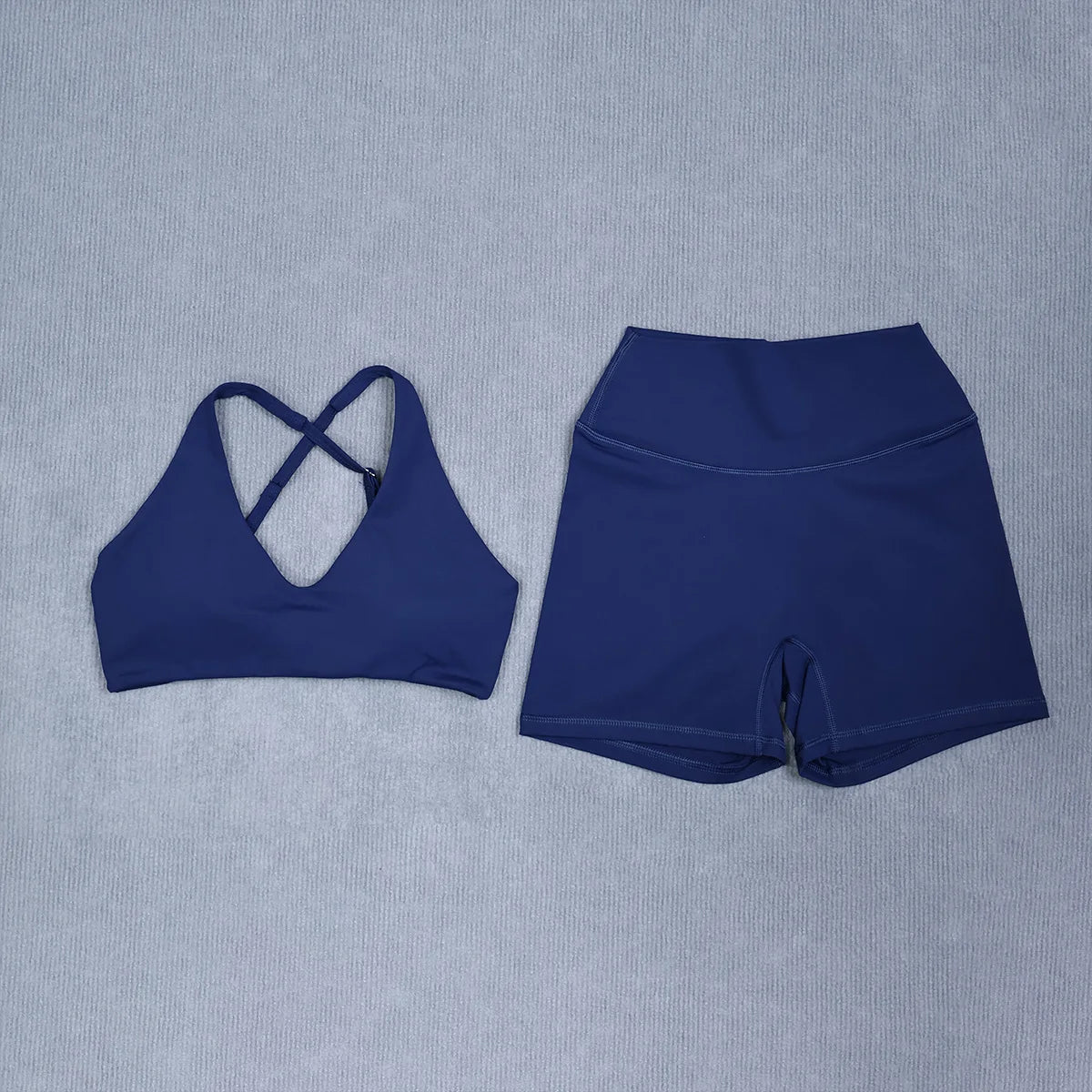 Ctenkevet Women's Summer 2Pcs Sleeveless Sports Set Woman Gym Yoga Outdoors Shockproof Vest Two-piece Running Suit Female