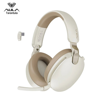 AULA New A500 Wireless Head-mounted Headphone 2.4G/Bluetooth/Wired Nolse Reduction Headsets E-sports Gaming Earphones with Mic