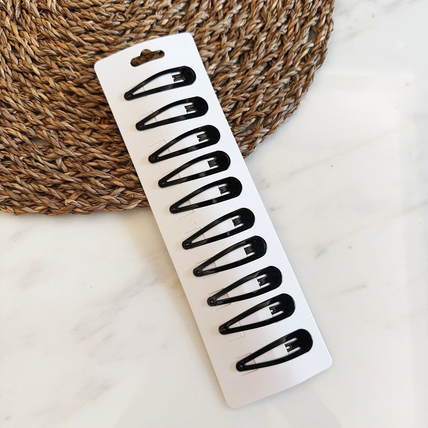 Wholesale 10/20/50/100pcs/set Women Black Waterdrop Shape Basic Alloy Hair Clips BB hairpins Barrettes Fashion Accessories 2031