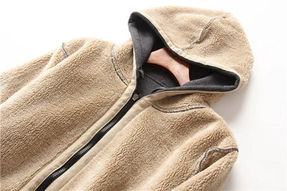 One Piece Man Thick Hooded Jacket Woman Winter Keep Warm Coat Anime Luffy Print Fleece Jacket Thermal Long Sleeve Hooded Clothes