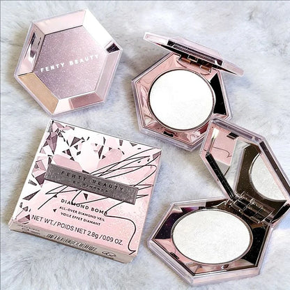 Fenty Beauty Makeup Suit Lip Gloss High Gloss Matt Powder Contour Stick and Setting Loose Powder Lady Lasting Natural Makeup