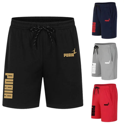Men's Running Shorts Casual Sports Breathable Mesh Quick Dry Shorts Outdoor Hiking Clothing Fitness Quick Dry Drawstring Shorts