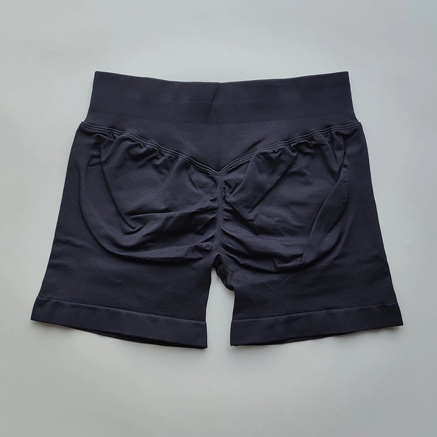 Women Gym Shorts - High Waisted Seamless Workout Shorts With Scrunch Butt Design