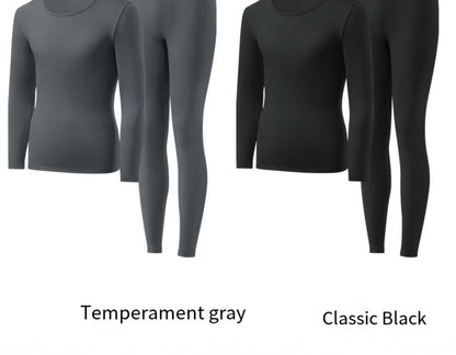 1pcs Men's Ultrathin Thermal Underwear High elasticity Plus Size Constant Temperature Seamless Long Sleeve Bottoming Set