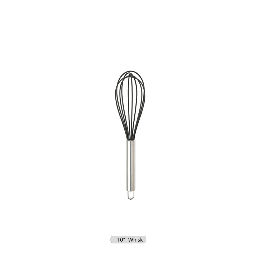 Silicone Kitchen Utensils – Heat Resistant Cooking Tool Sets with Stainless Steel Handle