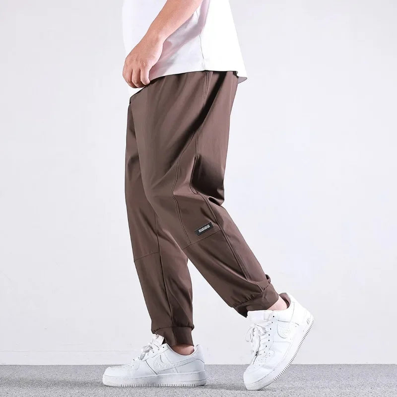 10XL Casual Pants Mens Straight Loose Trousers Men Clothing Elastic Waist Quick Dry Pants Summer Fashion Oversized Joggers Pants