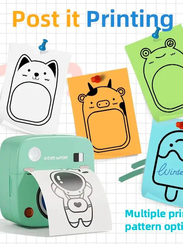 New Photo Sticker Printer  C1Kitchen Label Printer 1200mAh Battery Type-C Smart Bluetooth Mini Printers for iOS Android Phone