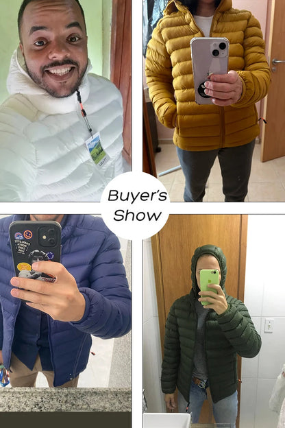 8XL Men New Autumn Winter Warm Waterproof Parkas Jacket Coat Mens Hooded Casual Outwear Detachable Hat Outfits Parkas Coat Male