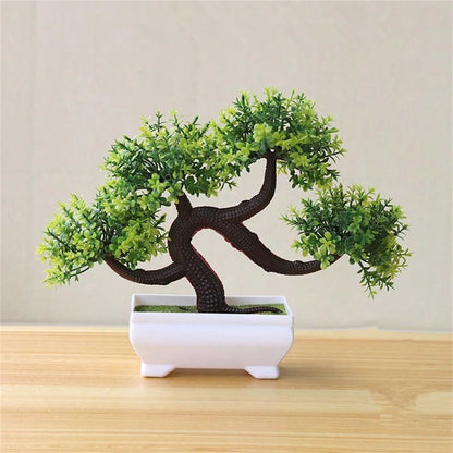Artificial Bonsai Trees - 4Pcs Fake Potted Plants for Home Office Decor and Gifts
