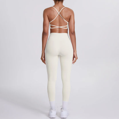 Women's Yoga Suit – Seamless Sports Bra & High Waist Leggings | Breathable Quick Dry Activewear