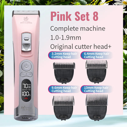 Fenice Electrical Pet Clipper Machine Dog Hair Clippers Grooming Animals Haircut Trimmer Shaver Set Pets Cordless Rechargeable