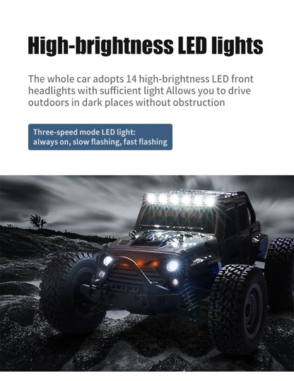 116 4WD RC Monster Truck - High Speed Drift Remote Control Car for Kids