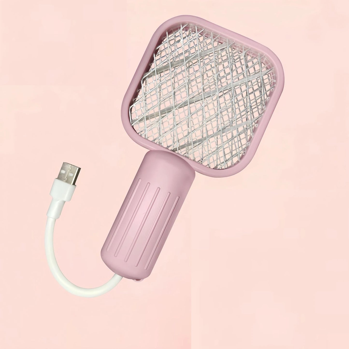 2-in-1 USB Mosquito Killer Lamp Electric Mosquito Swatter Purple Light Mosquito Trap Portable Insect Killer for Home Outdoor Cam