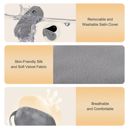 Electric Steam Heated Eye Mask for Dry Eyes Cordless Hot Compress Sleep Mask Portable Warm Eyemask Eye Fatigue Relief