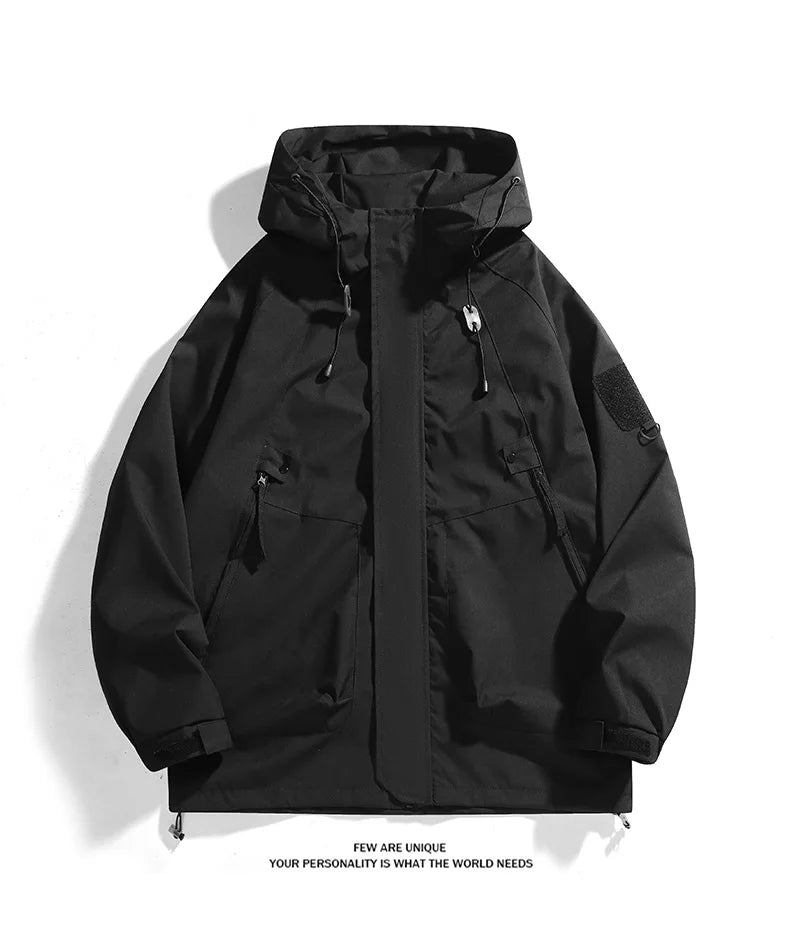 CHRLCK Unisex Outdoor Waterproof Jacket Windbreaker Coat Autumn Breathable Fishing Camping Windproof Jackets Men Women Clothing