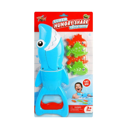 Shark Grabber Bath Toys with Teeth Biting Action Include 4 Toy Fish, Swim Toys Pool Bathtub for Kids Boys Girls Toddlers,gift