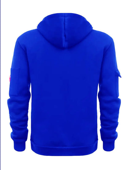 2025 New Men's Keep Warm Hoodie Streetwear Jacket Long Sleeve Sweatshirts Zipper Hooded Pullover Male Running Hooded Sweatshirt