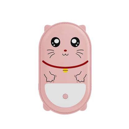 Cute Pet Shaped Electric Hand Warmer USB Charging Portable Waterless Hot Water Bag Dual Purpose 3000mAh Power Bank 2-in-1