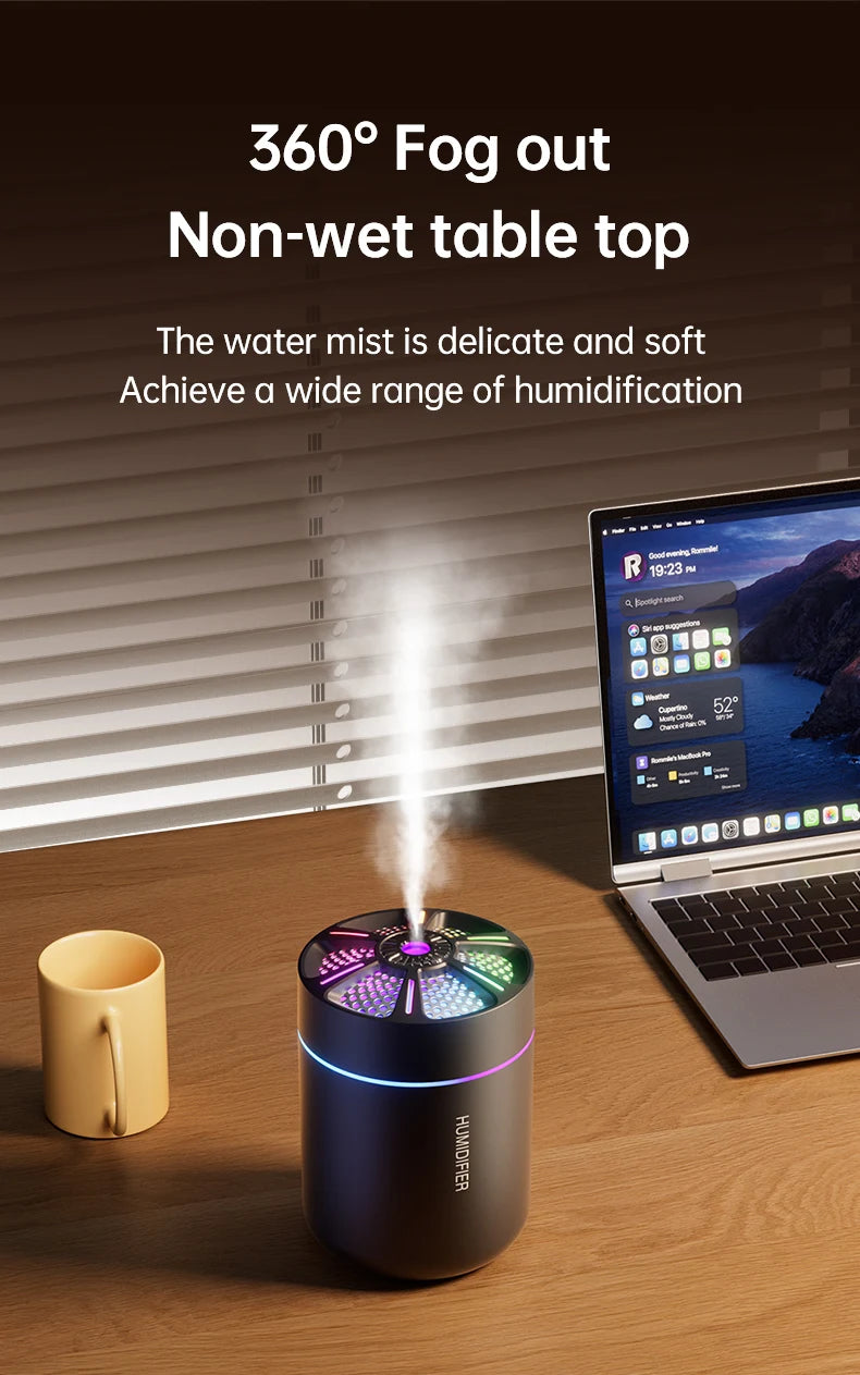 Mini Air Humidifier  Aromatherapy Diffuser - 180ML Essential Oil Spray for Home  Car