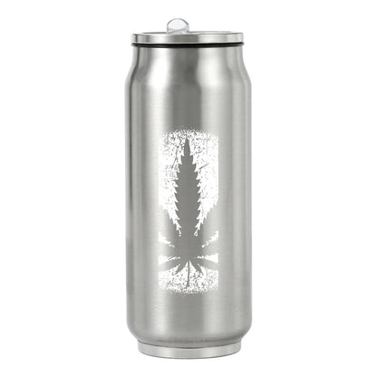 500ML 304 Stainless Steel Cola Can Thermos Custom LOGO Vacuum Cup Flask Portable Double Layers Straw Cup Water Bottle Mug