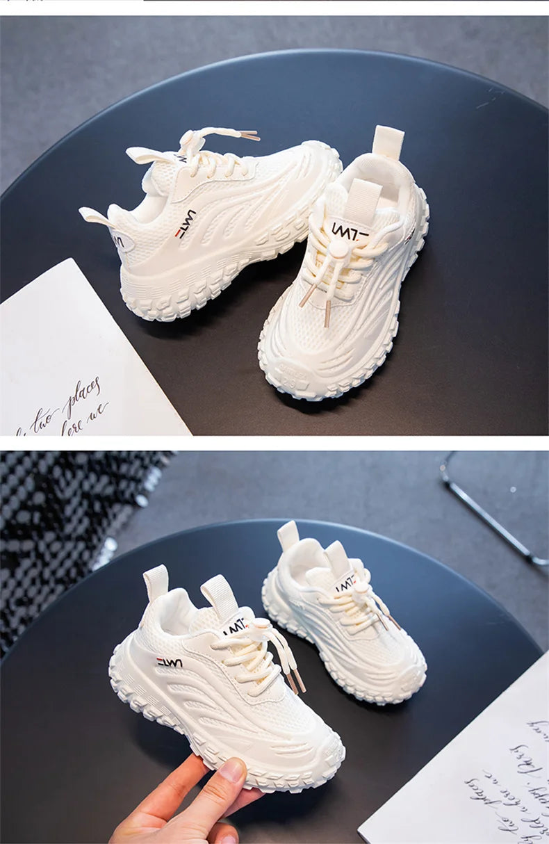 Children Sneakers - Lightweight Kids Casual Shoes With Breathable Mesh Fabric & Rubber Sole