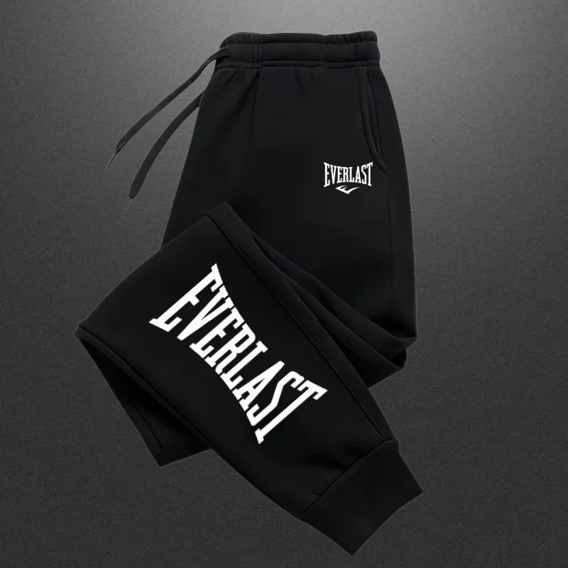 2026 EVERLAST Men Women Jogging Sweatpants Running Trousers Fleece Streetwear Sport Oversized Jogger Sweat Pants 2025 Clothing