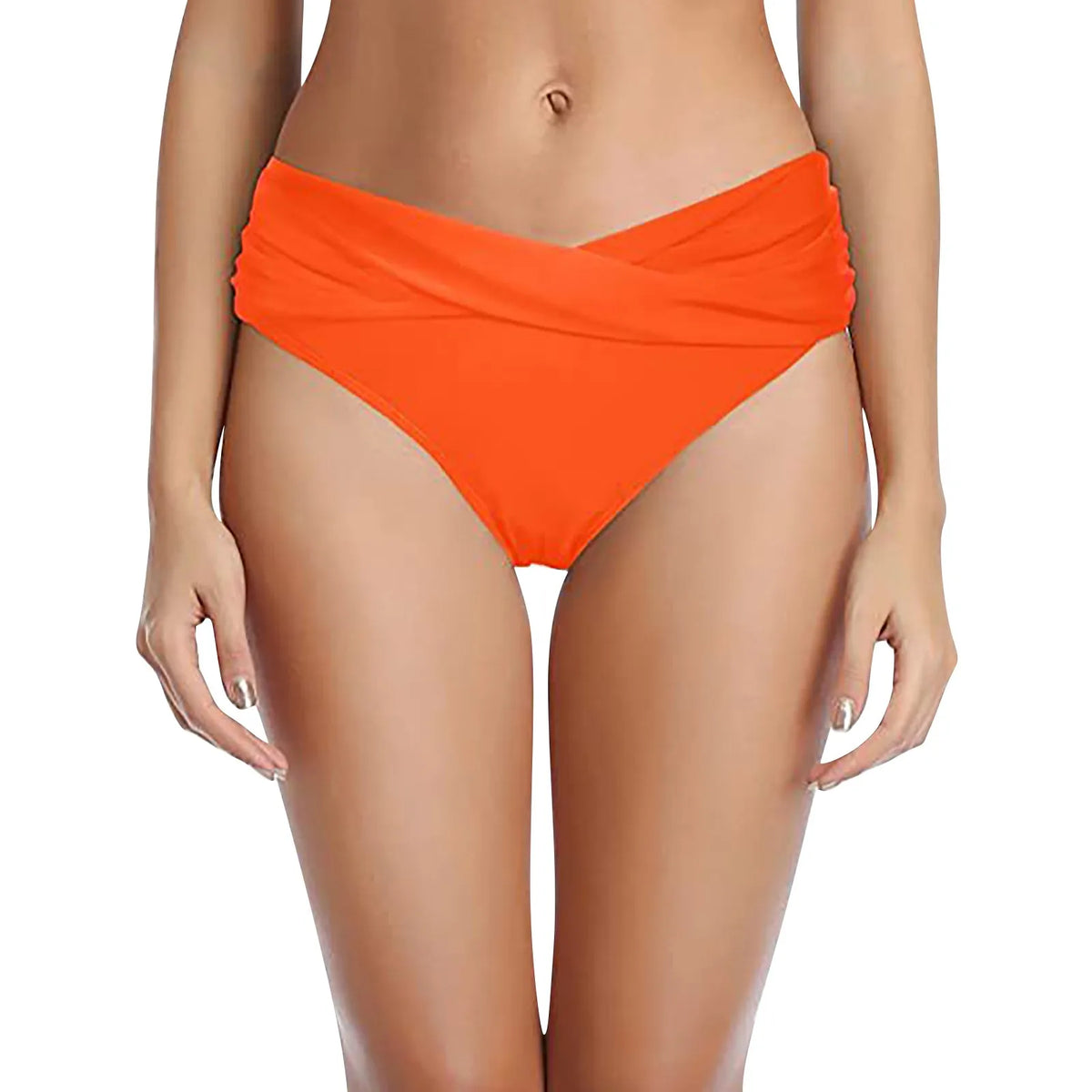 Women's Various Patterns Classic High Quality Low Waist Ruched Bikini Panties Fashionable Summer Thin Comfy Swimsuit Briefs