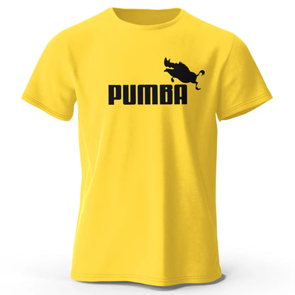 Men's Graphic T-Shirt - Pumba Print Cotton Tee | Breathable Short Sleeve Summer Top