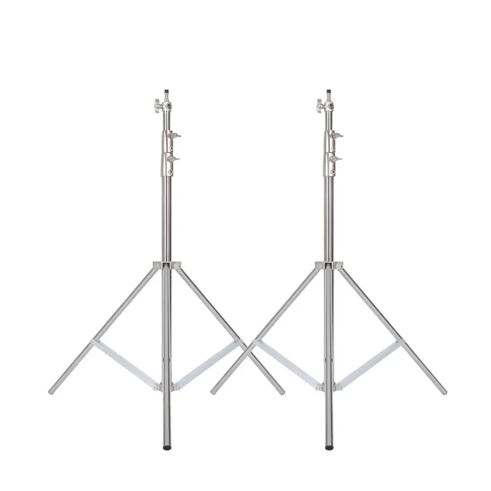 Stainless Steel Tripod 2.8m Heavy Duty Light Stand With 1/4, 3/8 Conversion Head for Studio Softbox Photographic Equipment
