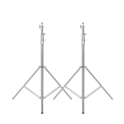 Stainless Steel Tripod 2.8m Heavy Duty Light Stand With 1/4, 3/8 Conversion Head for Studio Softbox Photographic Equipment