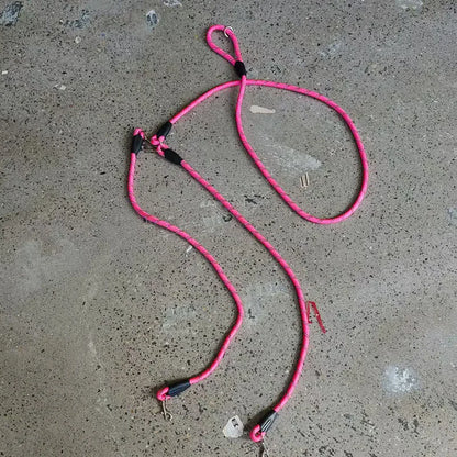 Adjustable Hands-Free Dog Leash, Suitable for Hiking, Walking, and Running - Reflective, Comfortable Elastic Leash in Various Colors (Orange, Pink, Black, Blue, Purple) - Durable Polyester Fiber, Machine Washable, Hiking Acce
