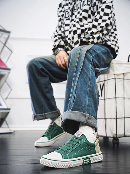 Men's Canvas Shoes Lightweight Breathable Street Style Skateboarding Spring Summer Fashion Casual Shoes for Teens