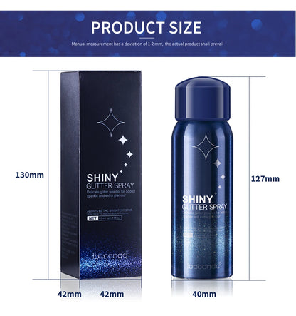 Makeup Glitter Spray Instantly Enhancing Radiance Emit Charming Radiance Quick Drying Brightening Waterproof Party Glitter Spray